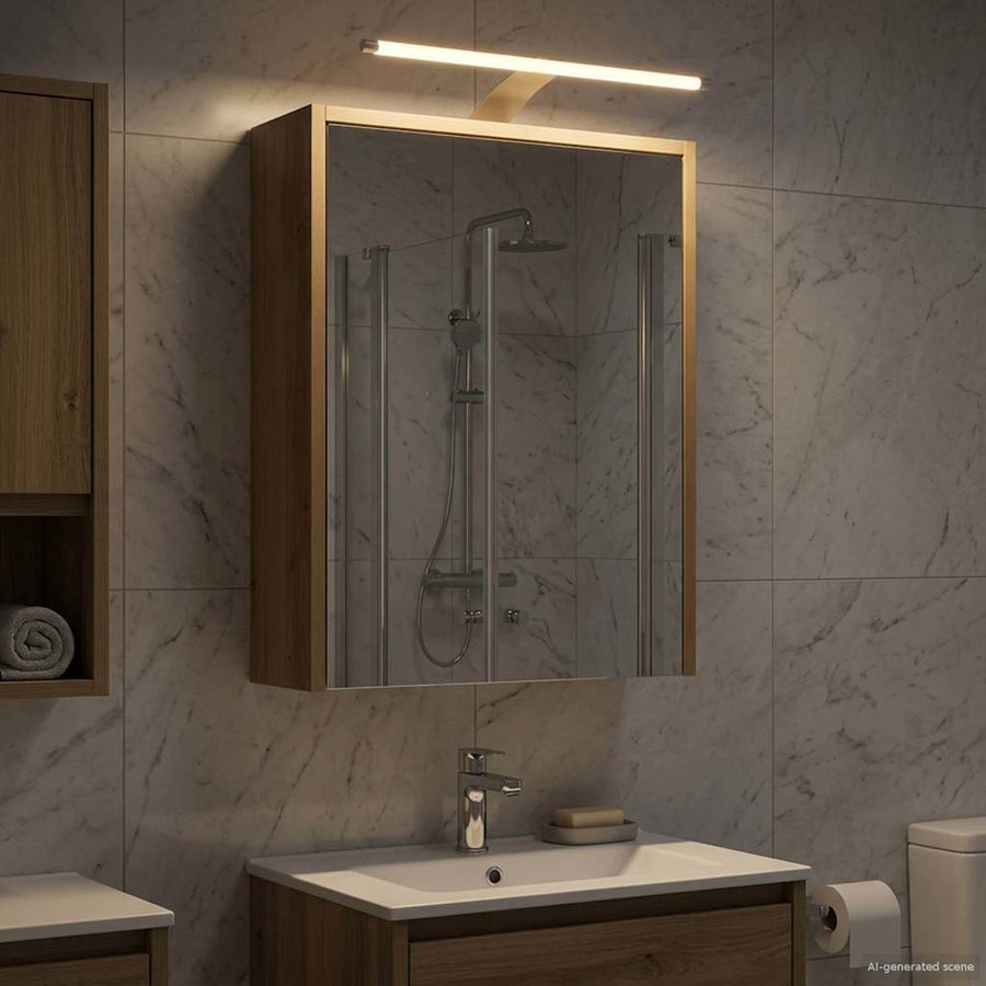 Badkamer spiegelkast Ambachtelijk eiken 43 x 16 x 62.5 cm