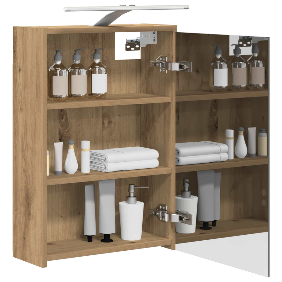 Badkamer spiegelkast Ambachtelijk eiken 43 x 16 x 62.5 cm