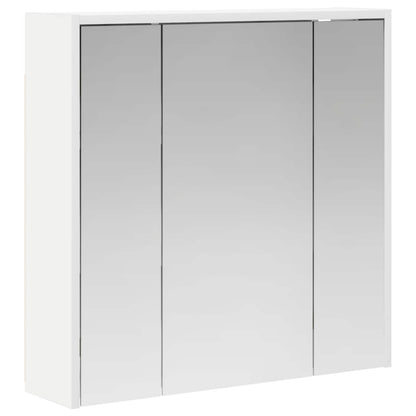 Badkamer spiegelkast voor Wit 63,5 x 16 x 62,5 cm Bewerkt hout