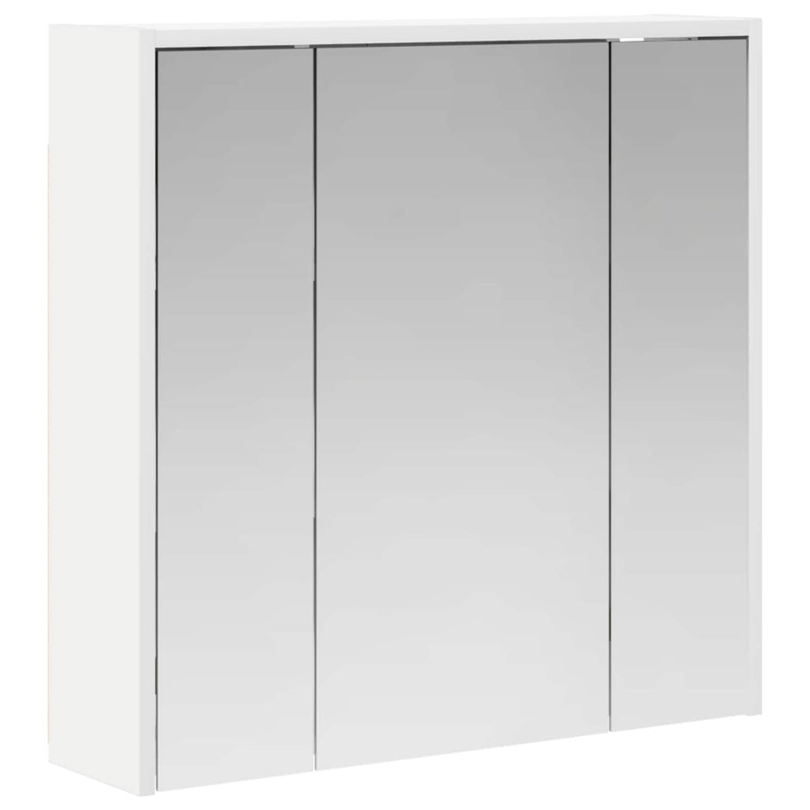 Badkamer spiegelkast voor Wit 63,5 x 16 x 62,5 cm Bewerkt hout