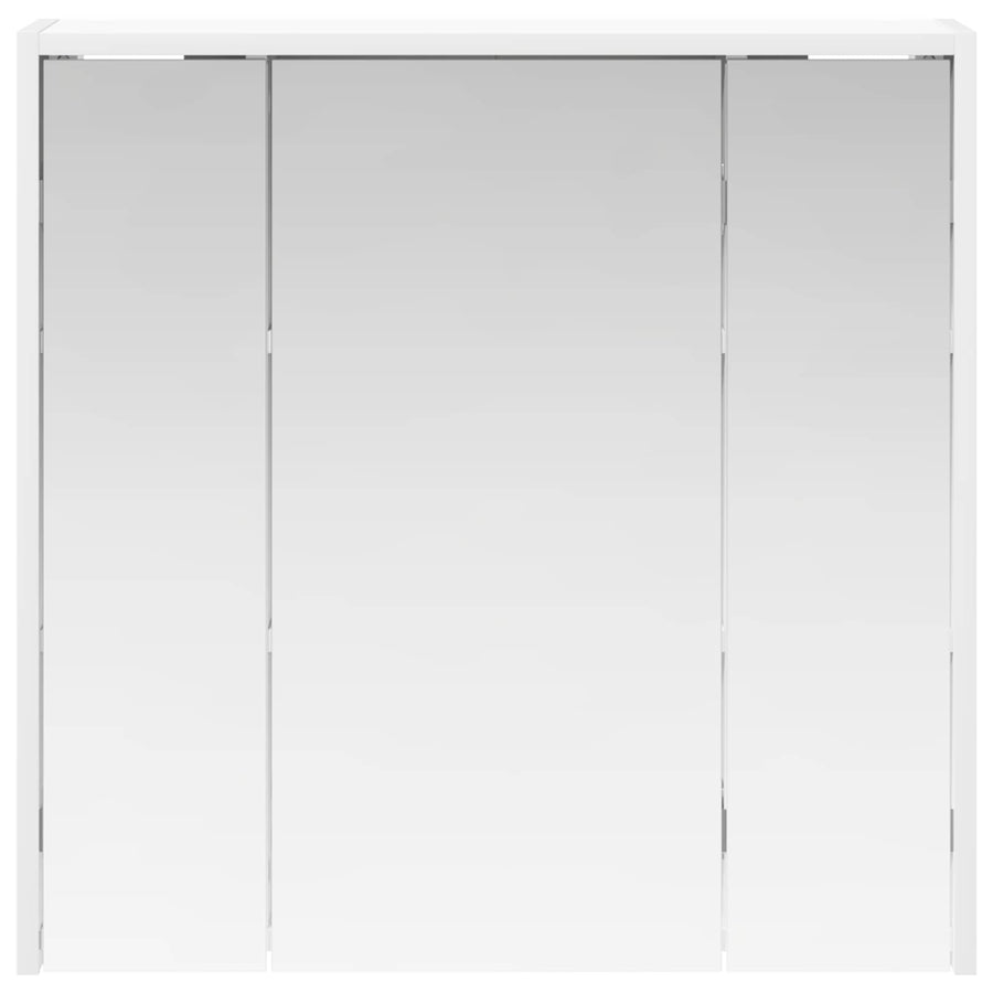 Badkamer spiegelkast voor Wit 63,5 x 16 x 62,5 cm Bewerkt hout