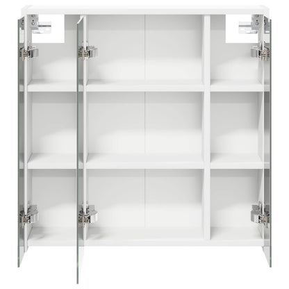 Badkamer spiegelkast voor Wit 63,5 x 16 x 62,5 cm Bewerkt hout
