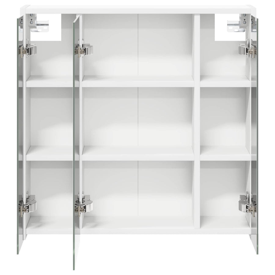 Badkamer spiegelkast voor Wit 63,5 x 16 x 62,5 cm Bewerkt hout