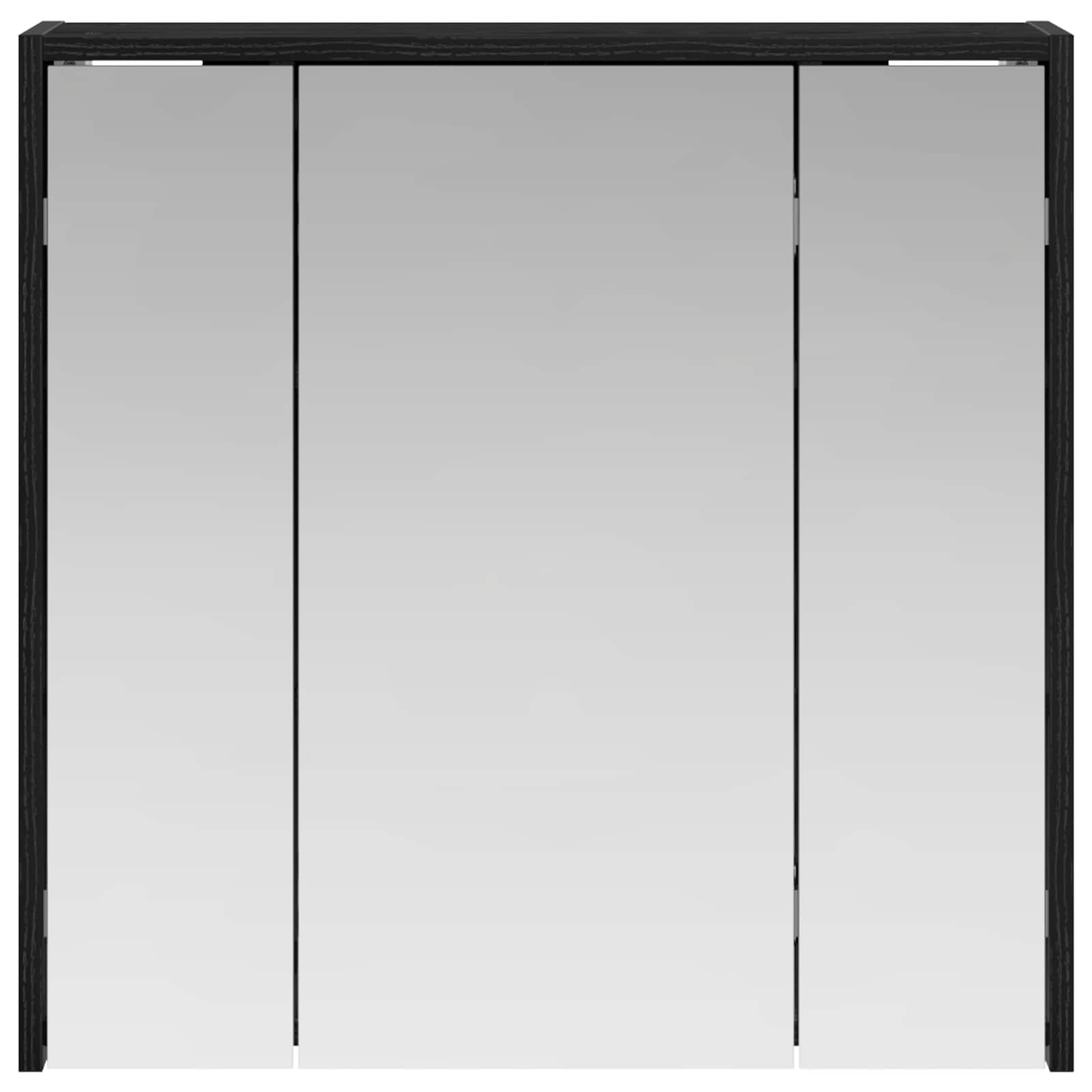 Badkamer spiegelkast Zwart Eiken 63,5 x 16 x 62,5 cm