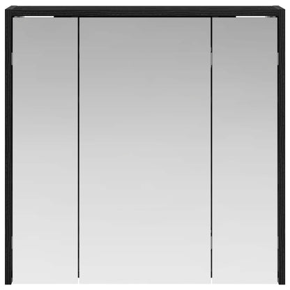 Badkamer spiegelkast Zwart Eiken 63,5 x 16 x 62,5 cm