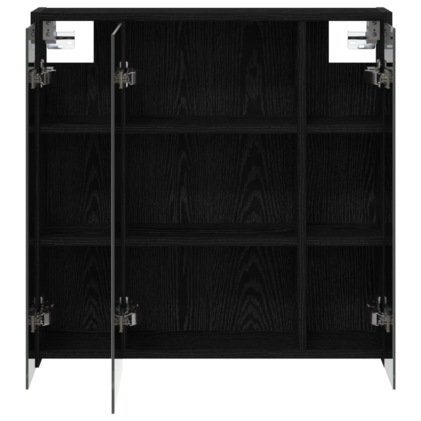 Badkamer spiegelkast Zwart Eiken 63,5 x 16 x 62,5 cm