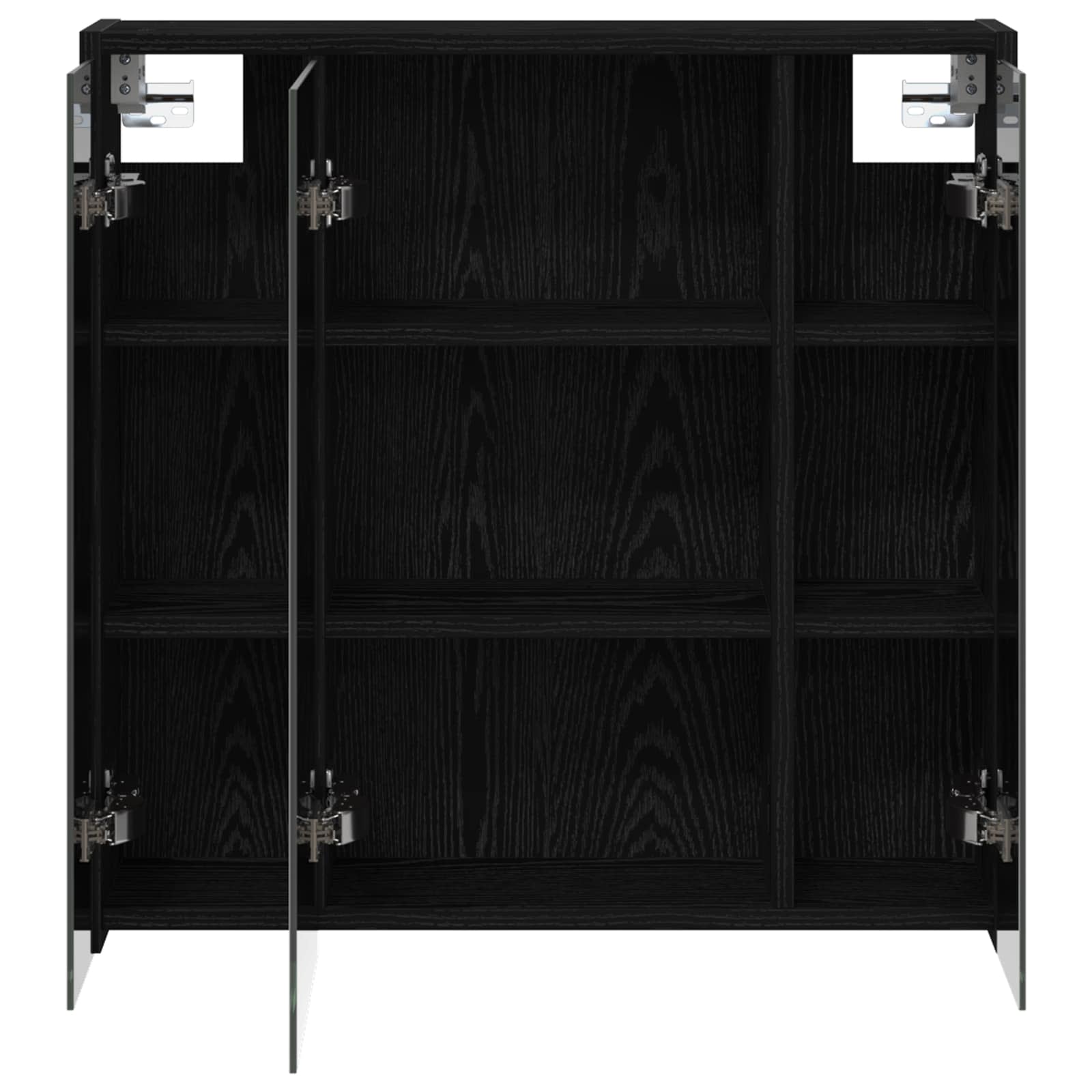 Badkamer spiegelkast Zwart Eiken 63,5 x 16 x 62,5 cm