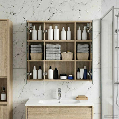 Badkamer spiegelkast Sonoma Eiken 63,5 x 16 x 62,5 cm