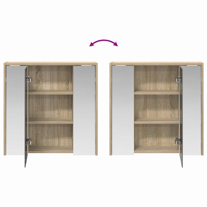 Badkamer spiegelkast Sonoma Eiken 63,5 x 16 x 62,5 cm