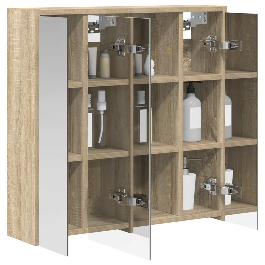 Badkamer spiegelkast Sonoma Eiken 63,5 x 16 x 62,5 cm
