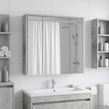 Badkamer spiegelkast Beton Grijs 63,5 x 16 x 62,5 cm