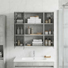 Badkamer spiegelkast beton grijs 63,5x16x62,5 cm
