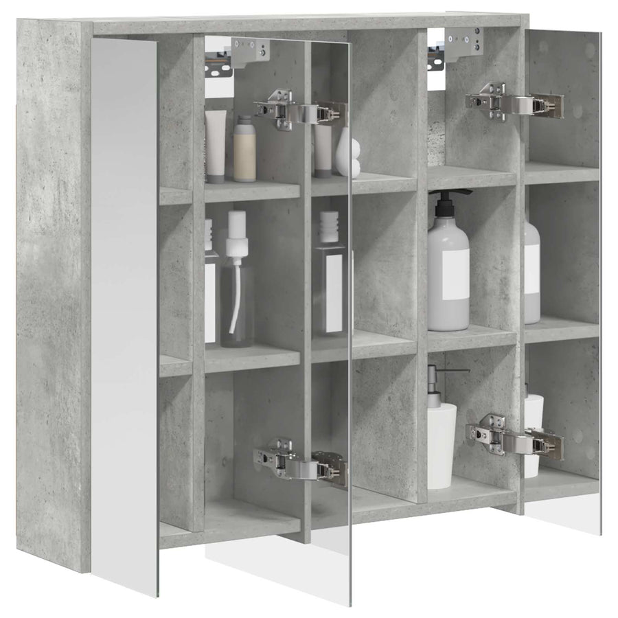 Badkamer spiegelkast Beton Grijs 63,5 x 16 x 62,5 cm