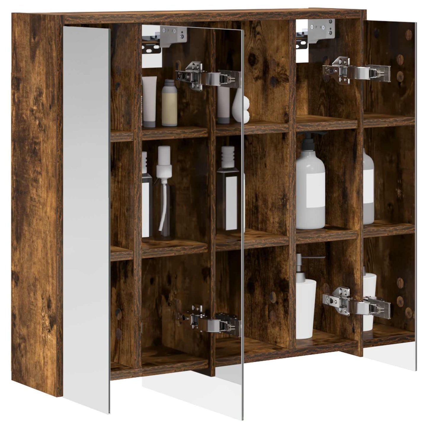 Badkamer spiegelkast Gerookt eiken 63,5 x 16 x 62,5 cm