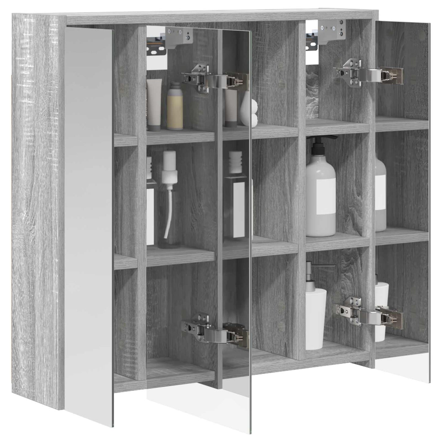 Badkamer spiegelkast Grijs Sonoma 63,5 x 16 x 62,5 cm