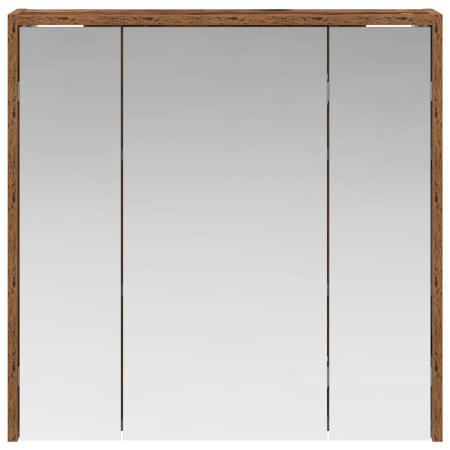 Badkamer spiegelkast Oudhout 63,5 x 16 x 62,5 cm Bewerkt hout