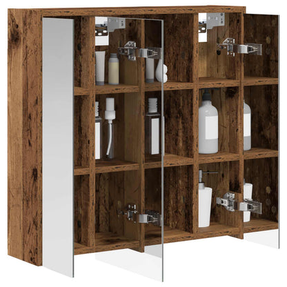 Badkamer spiegelkast Oudhout 63,5 x 16 x 62,5 cm Bewerkt hout