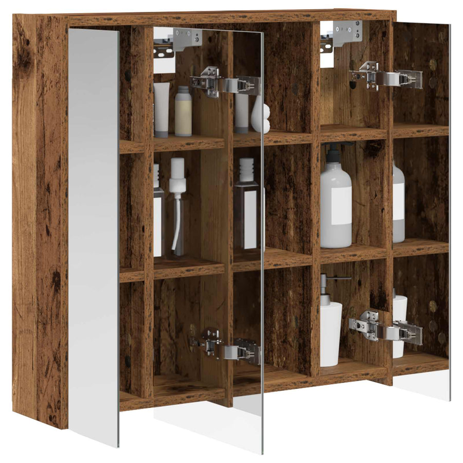 Badkamer spiegelkast Oudhout 63,5 x 16 x 62,5 cm Bewerkt hout