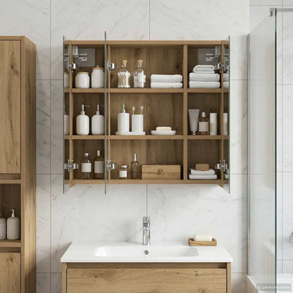 Badkamer spiegelkast Ambachtelijk eiken 63,5 x 16 x 62,5 cm