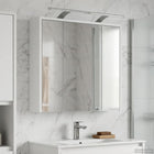 Badkamer spiegelkast 63,5x16x62,5 cm bewerkt hout wit