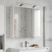 Badkamer spiegelkast 63,5x16x62,5 cm bewerkt hout wit