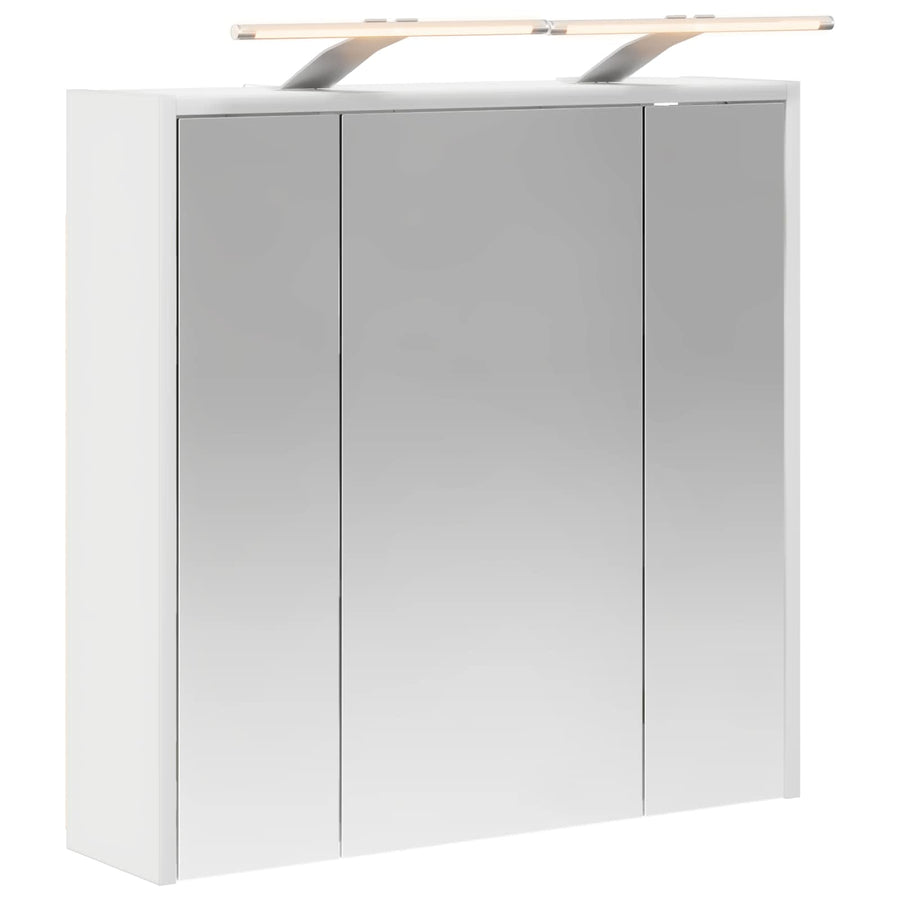 Badkamer spiegelkast voor Wit 63,5 x 16 x 62,5 cm Bewerkt hout