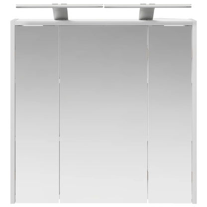 Badkamer spiegelkast voor Wit 63,5 x 16 x 62,5 cm Bewerkt hout