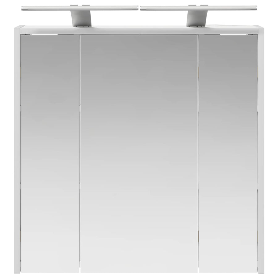 Badkamer spiegelkast voor Wit 63,5 x 16 x 62,5 cm Bewerkt hout