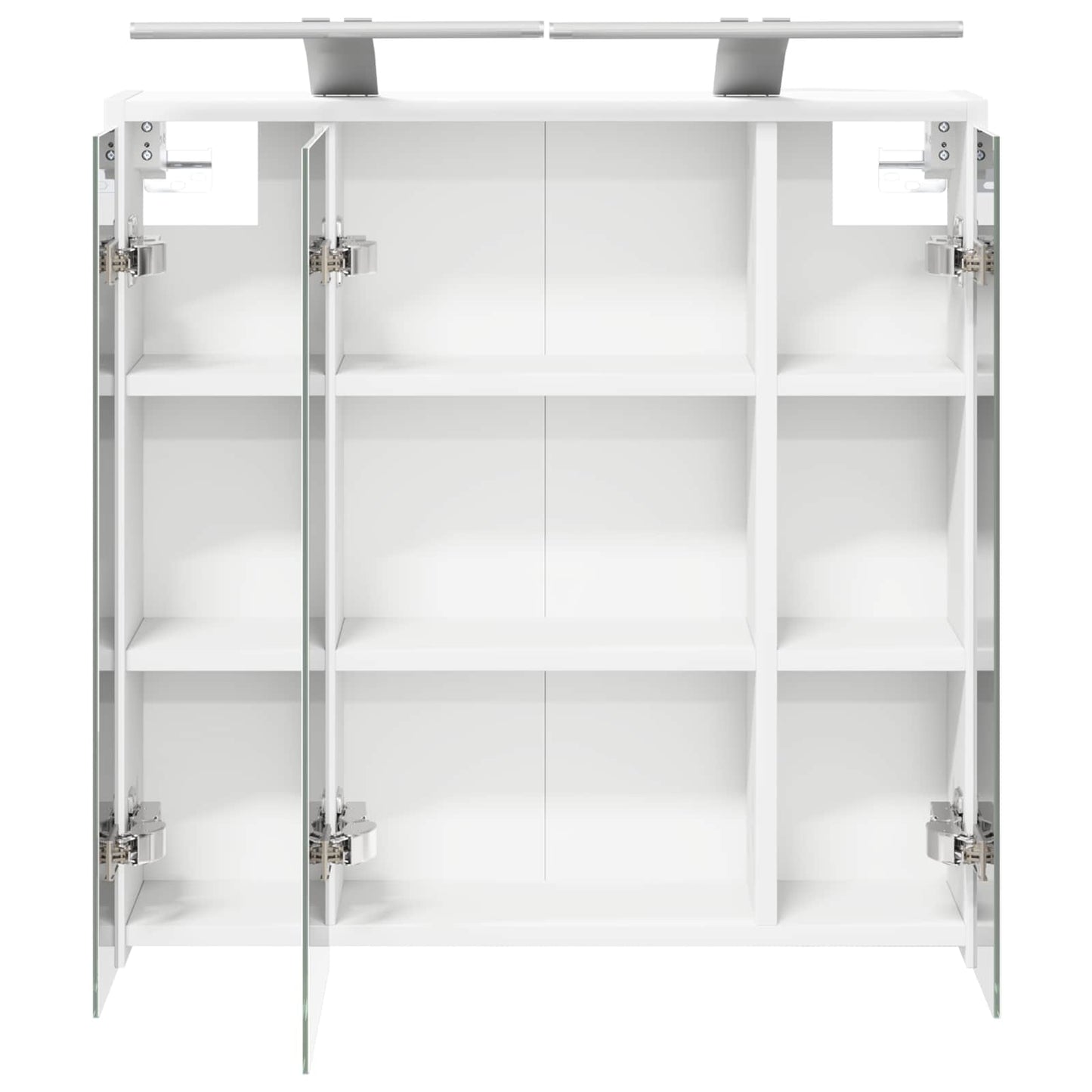 Badkamer spiegelkast voor Wit 63,5 x 16 x 62,5 cm Bewerkt hout