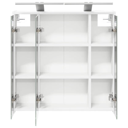 Badkamer spiegelkast voor Wit 63,5 x 16 x 62,5 cm Bewerkt hout