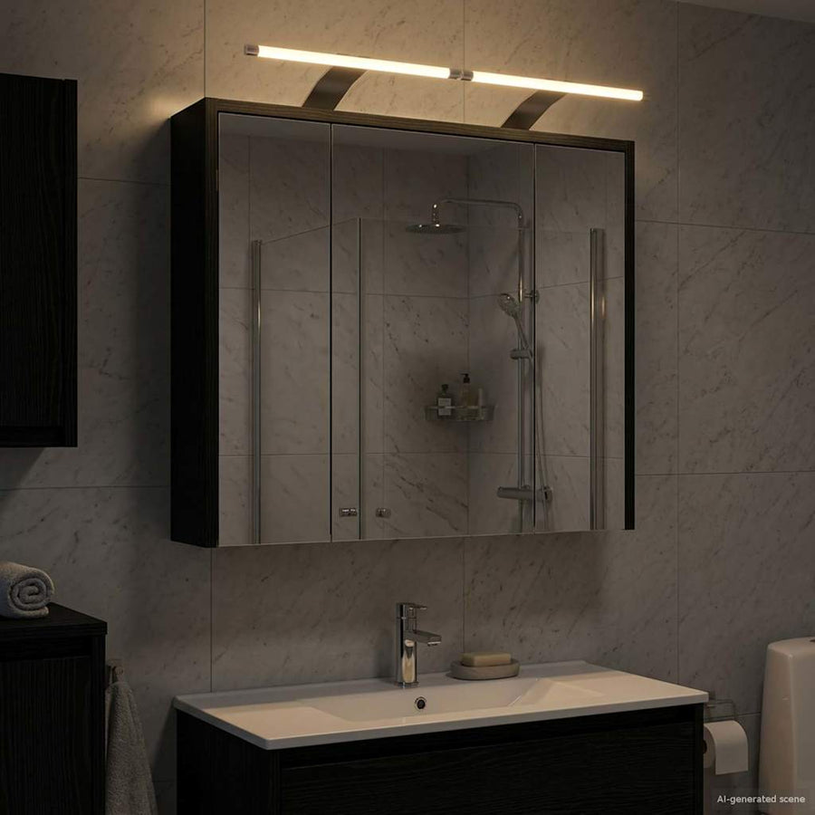 Badkamer spiegelkast Zwart Eiken 63,5 x 16 x 62,5 cm