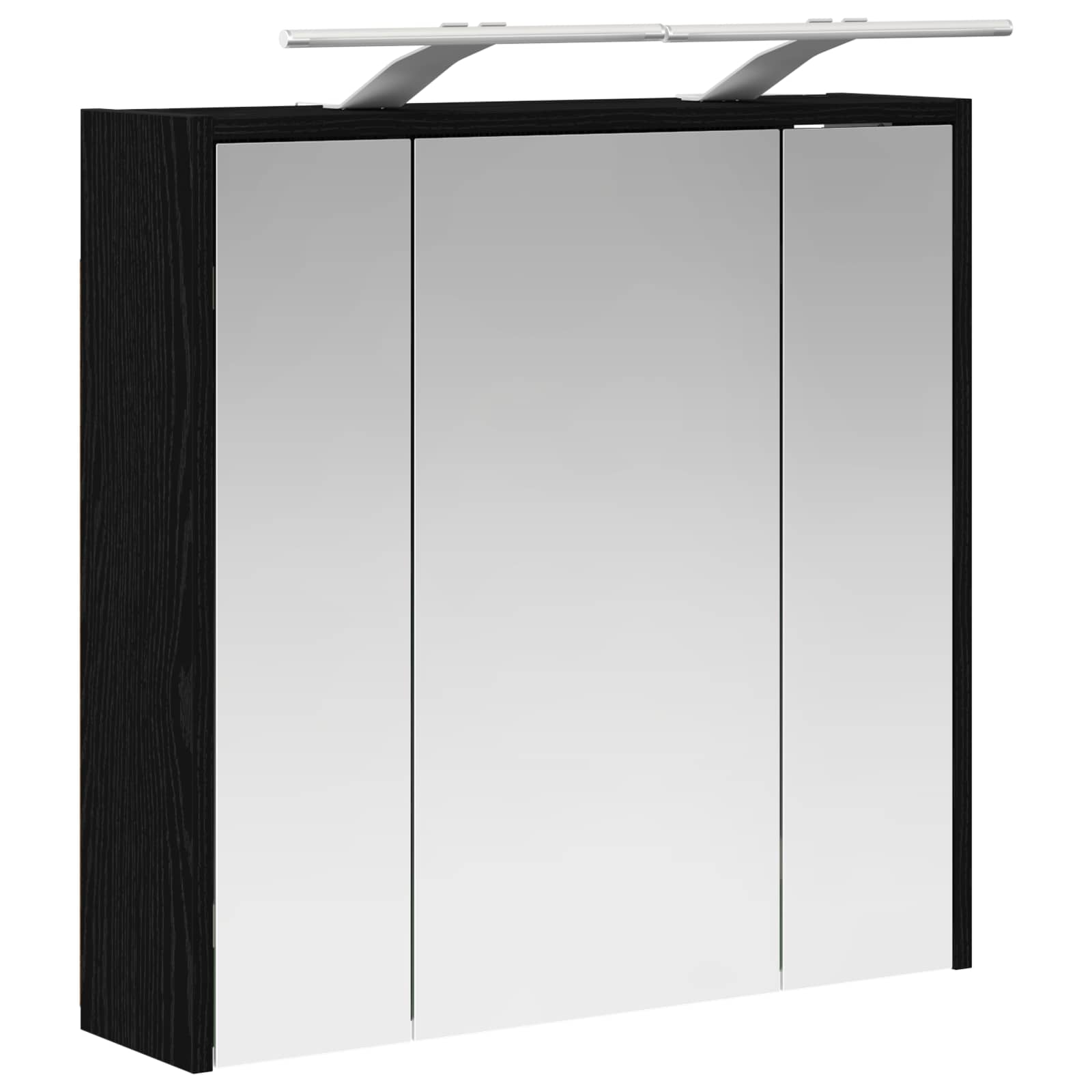 Badkamer spiegelkast Zwart Eiken 63,5 x 16 x 62,5 cm