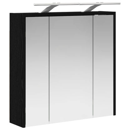 Badkamer spiegelkast Zwart Eiken 63,5 x 16 x 62,5 cm