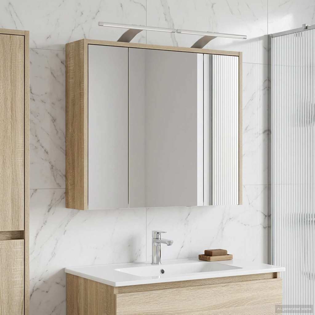 Badkamer spiegelkast Sonoma Eiken 63,5 x 16 x 62,5 cm