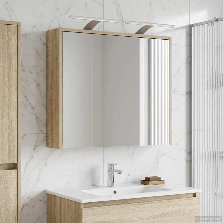 Badkamer spiegelkast Sonoma Eiken 63,5 x 16 x 62,5 cm