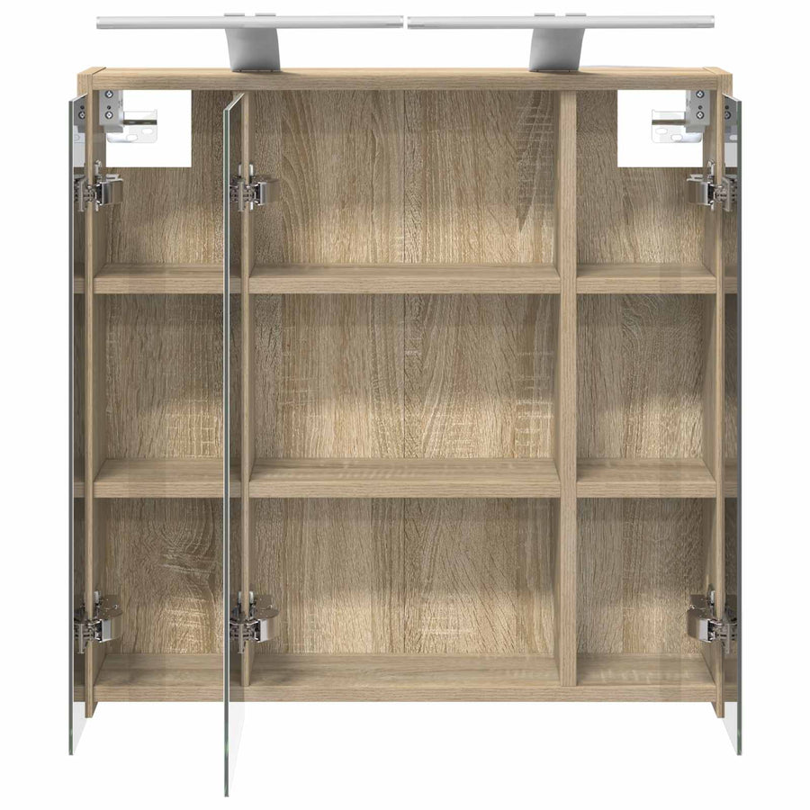 Badkamer spiegelkast Sonoma Eiken 63,5 x 16 x 62,5 cm
