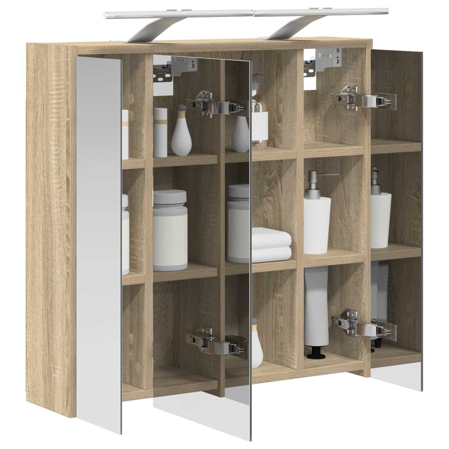 Badkamer spiegelkast Sonoma Eiken 63,5 x 16 x 62,5 cm