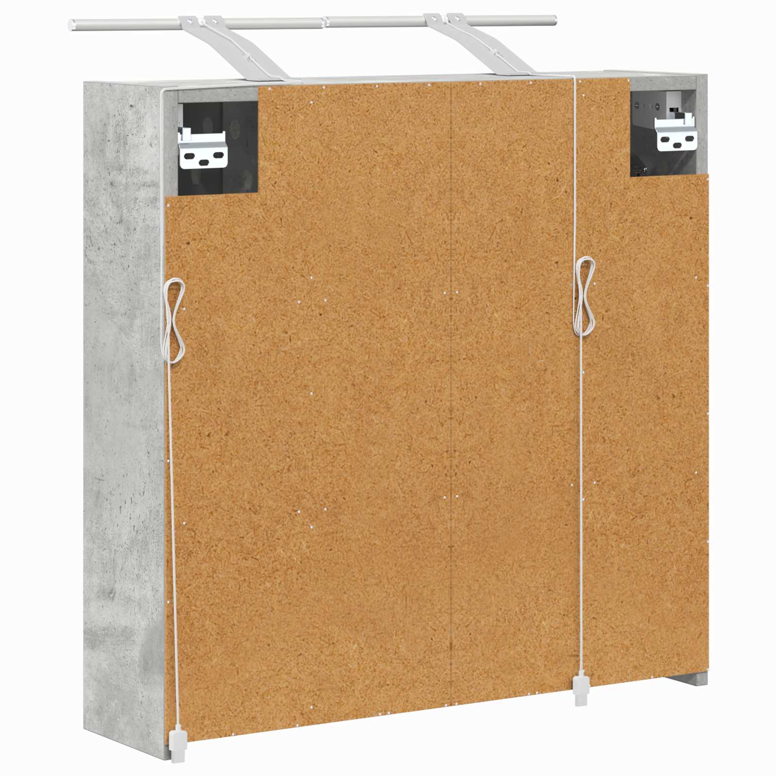 Badkamer spiegelkast Beton Grijs 63,5 x 16 x 62,5 cm