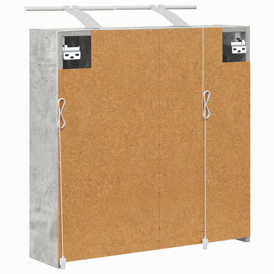 Badkamer spiegelkast Beton Grijs 63,5 x 16 x 62,5 cm