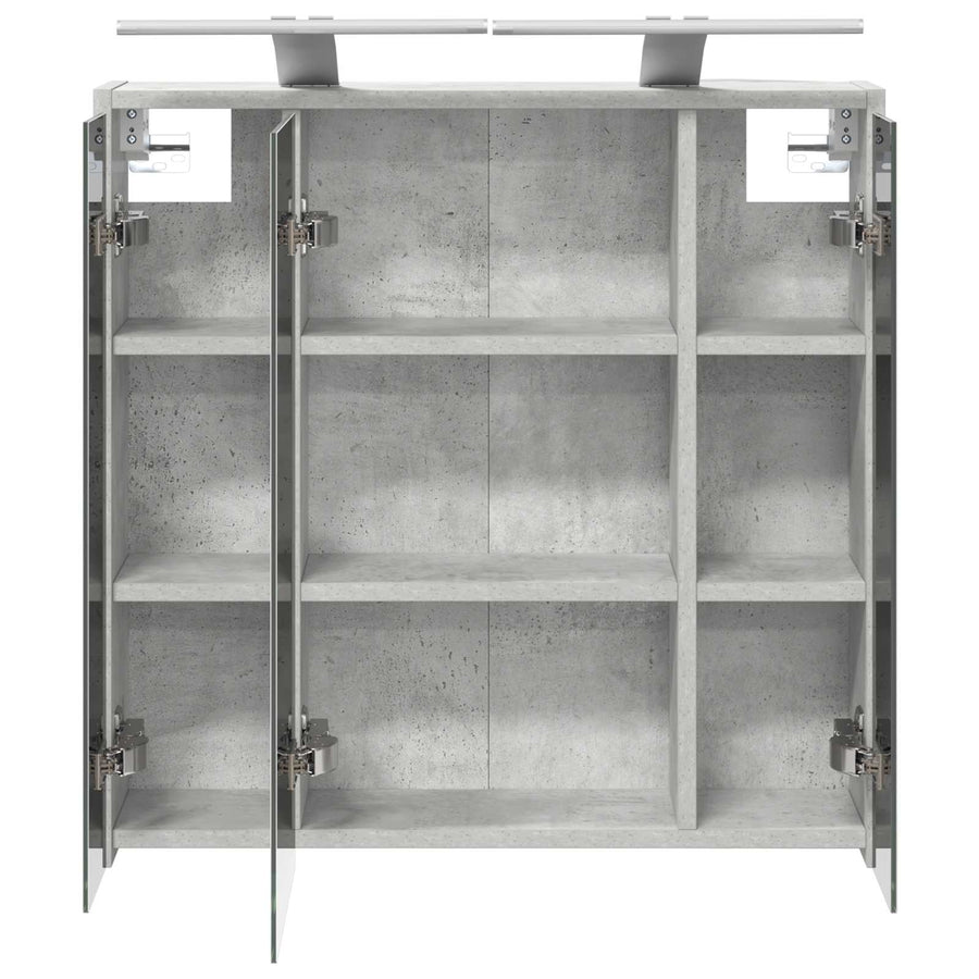 Badkamer spiegelkast Beton Grijs 63,5 x 16 x 62,5 cm