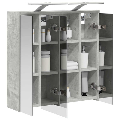 Badkamer spiegelkast Beton Grijs 63,5 x 16 x 62,5 cm