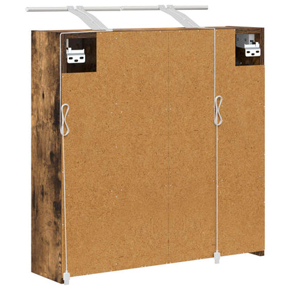 Badkamer spiegelkast Gerookt eiken 63,5 x 16 x 62,5 cm
