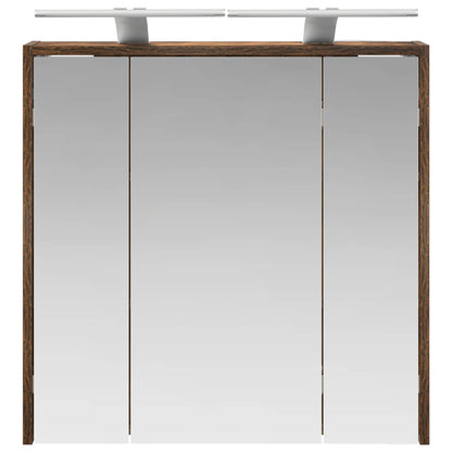 Badkamer spiegelkast Gerookt eiken 63,5 x 16 x 62,5 cm