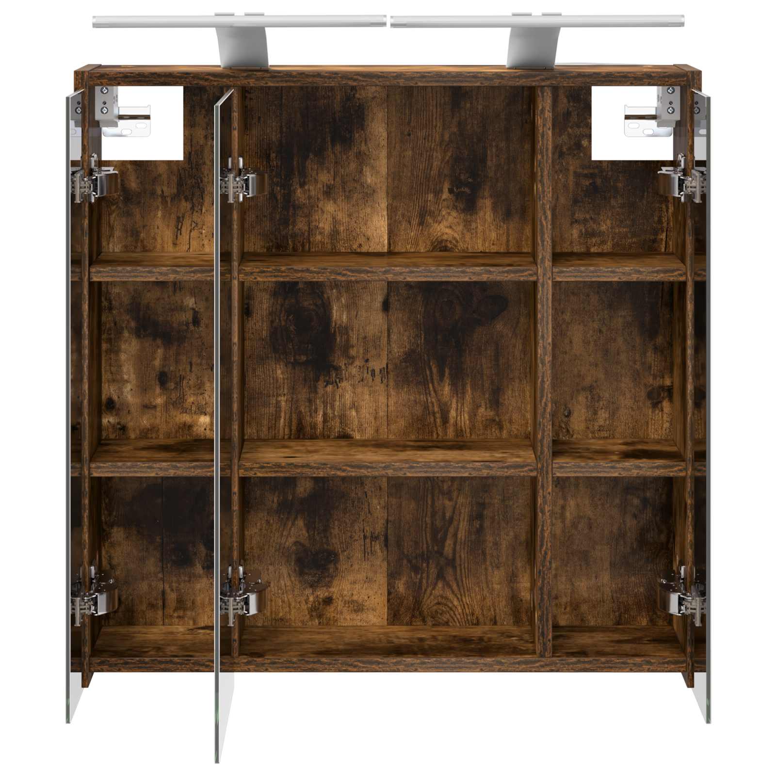 Badkamer spiegelkast Gerookt eiken 63,5 x 16 x 62,5 cm