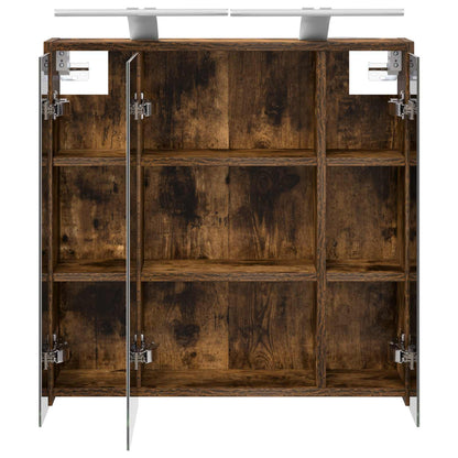 Badkamer spiegelkast Gerookt eiken 63,5 x 16 x 62,5 cm