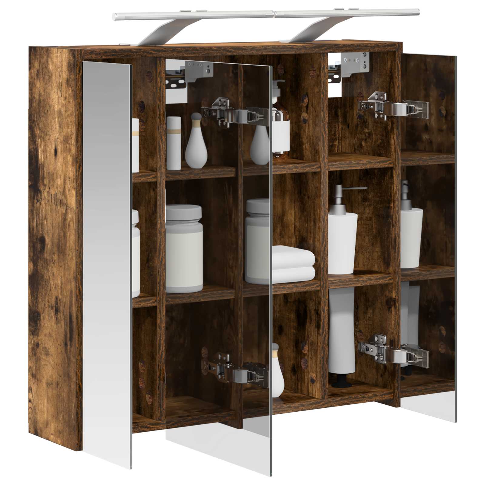 Badkamer spiegelkast Gerookt eiken 63,5 x 16 x 62,5 cm