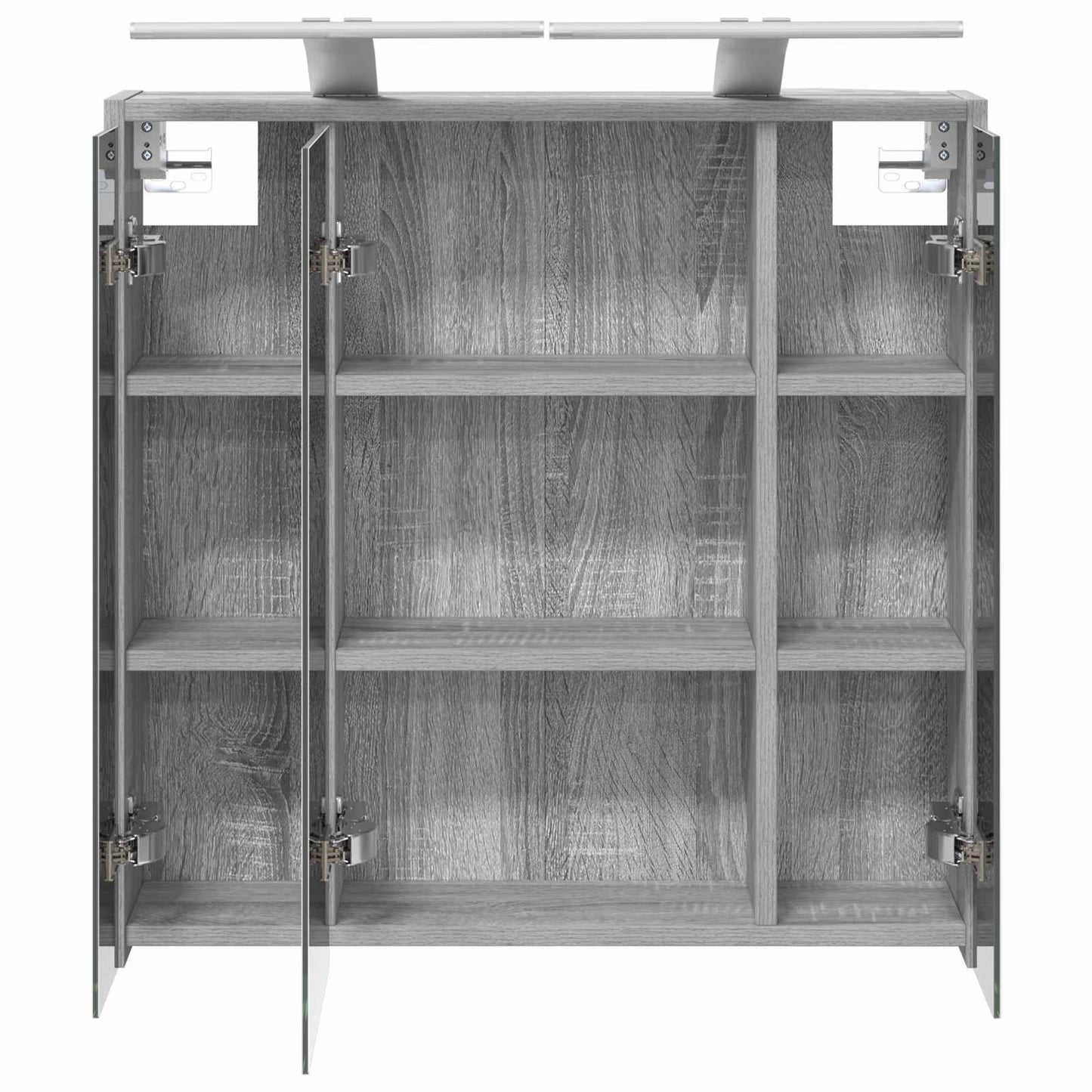 Badkamer spiegelkast Grijs Sonoma 63,5 x 16 x 62,5 cm