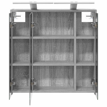 Badkamer spiegelkast Grijs Sonoma 63,5 x 16 x 62,5 cm