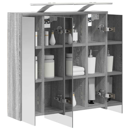 Badkamer spiegelkast Grijs Sonoma 63,5 x 16 x 62,5 cm