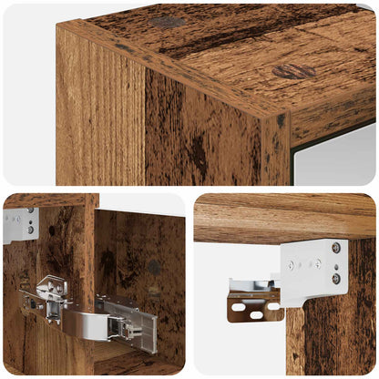 Badkamer spiegelkast Oudhout 63,5 x 16 x 62,5 cm Bewerkt hout